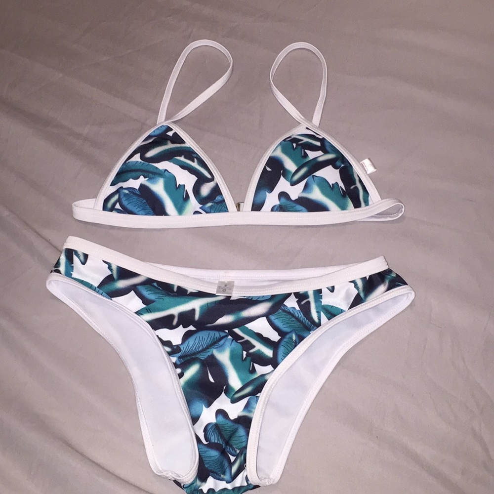 Palm Swimsuit Two Piece